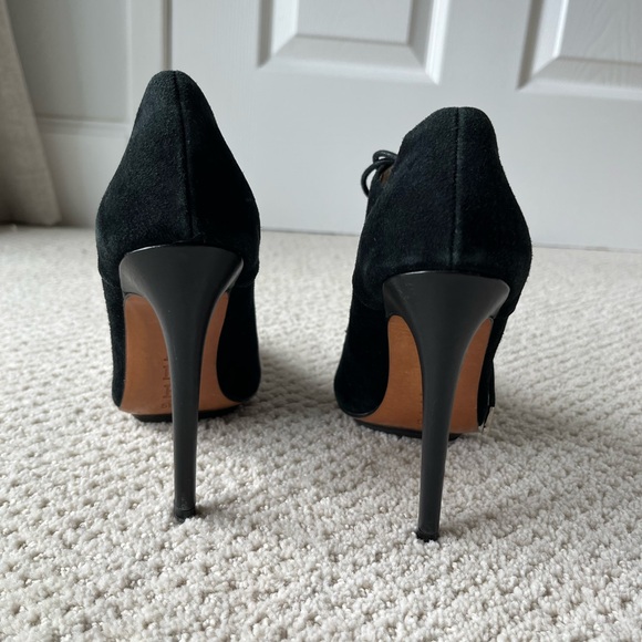 L.A.M.B. Black Lace-Up Heels - Picture 3 of 4